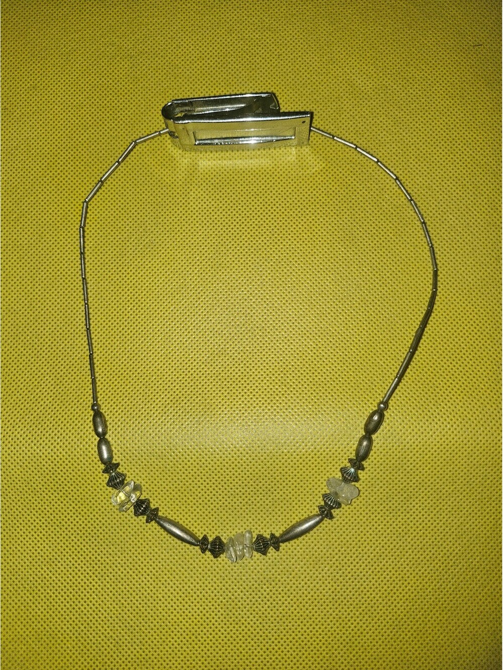 Vintage metal Arts & Craft Style Chain Choker Necklace unknown origin as-is